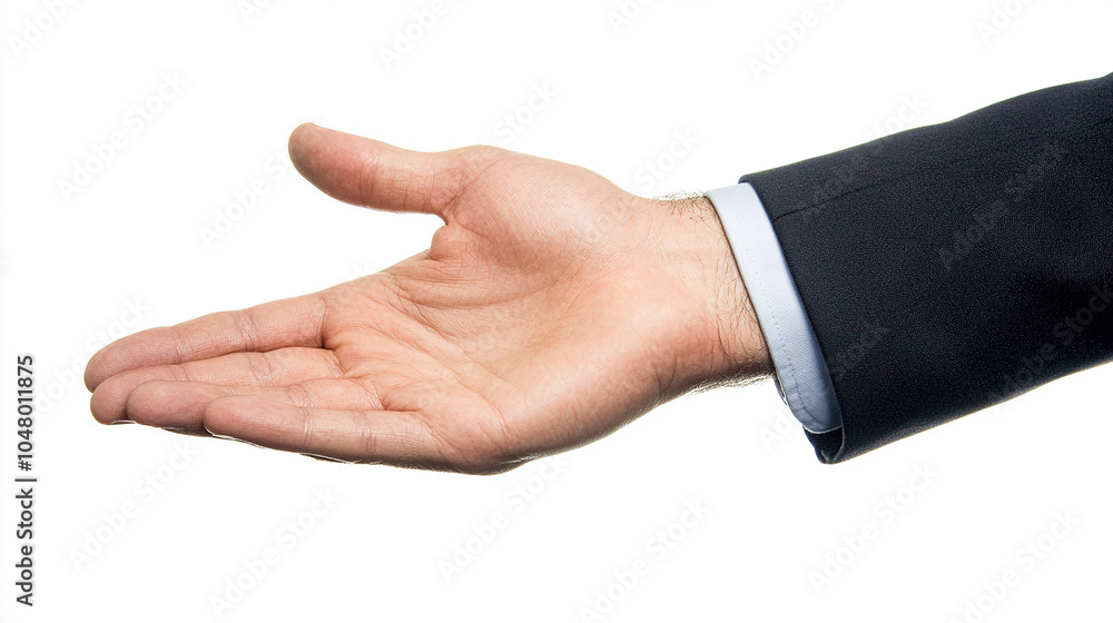 Businessman Offering Hand for Handshake Businessman Offering Hand for Handshake