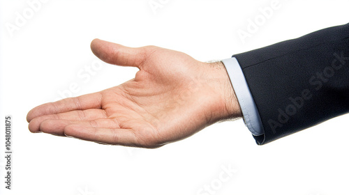 Businessman Offering Hand for Handshake