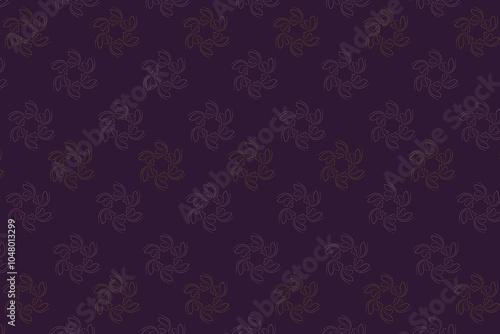 floral pattern on a dark background ethnic fabric seamless pattern design for cloth, textile pattern, print on demand pattern, editable vector illustration