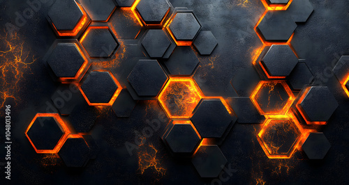 Honeycomb shaped metal