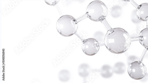 A 3D rendering of a molecular structure