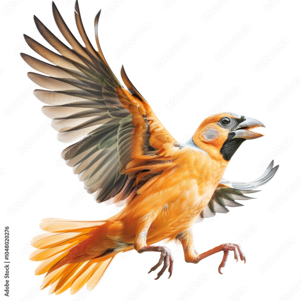 Bird of paradise isolated on white or transparent background Bird of paradise isolated on white or transparent background