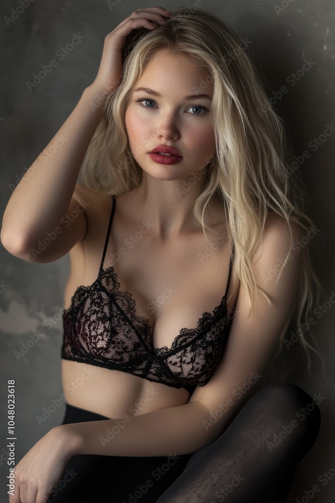 a beautiful nordic blonde lingerie model a beautiful nordic blonde lingerie model