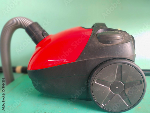 black red vacuum cleaner