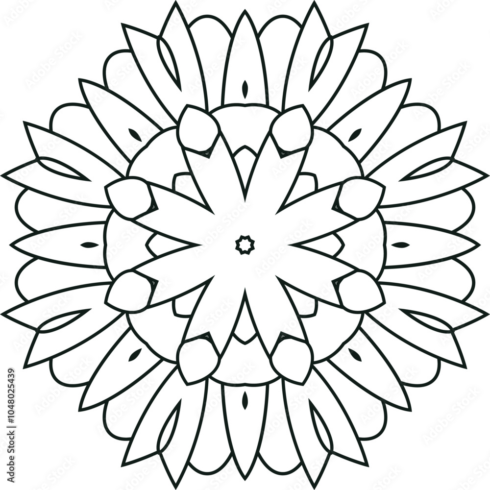 Mandala Clip Art Black and White Circular Pattern in Form of Mandala With Flower for Henna, Mehndi, Tattoo, Decoration Decorative Ornament in Ethnic Oriental Style. Mandala Clip Art Black and White Circular Pattern in Form of Mandala With Flower for Henna, Mehndi, Tattoo, Decoration Decorative Ornament in Ethnic Oriental Style.