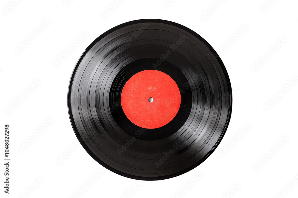Classic vinyl record with a vibrant red label, perfect for music enthusiasts and collectors. Classic vinyl record with a vibrant red label, perfect for music enthusiasts and collectors.