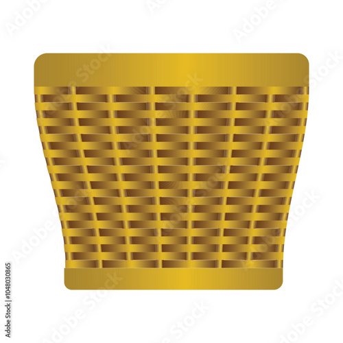 wicker basket icon with gradient color
