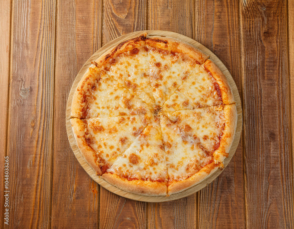 photo 1 pizza with 1 pizza slice slightly loose photo 1 pizza with 1 pizza slice slightly loose