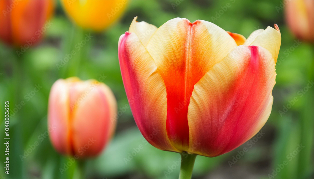 photo one tulips in the garden photo one tulips in the garden