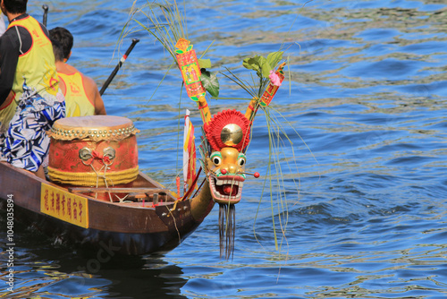 Canvas Print June 30 2015 dragon boat race at aberdeen hong kong