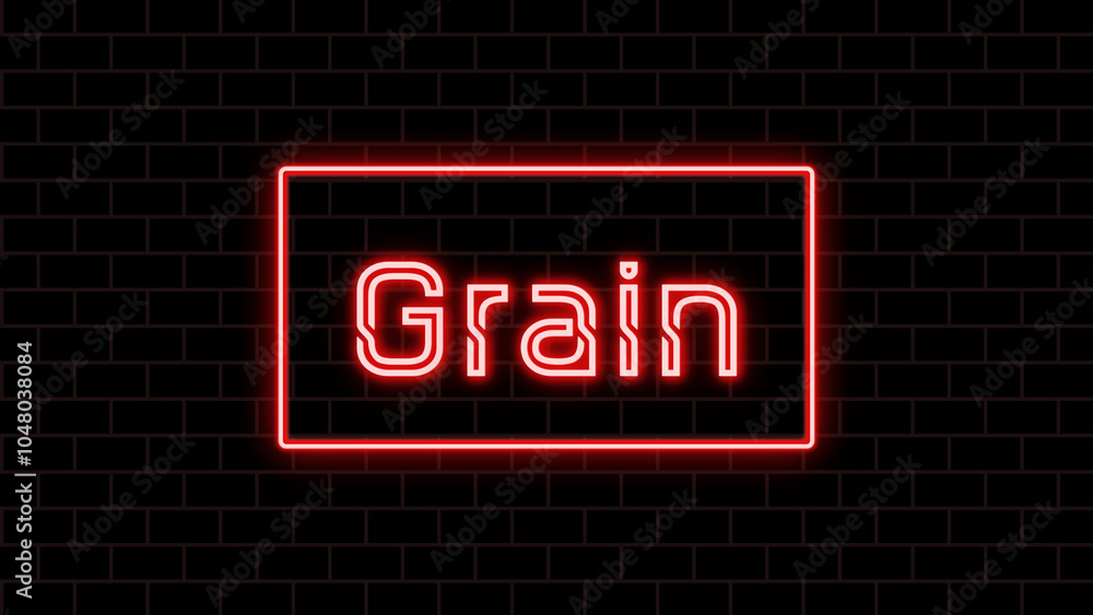 Grain のネオン文字 Grain のネオン文字
