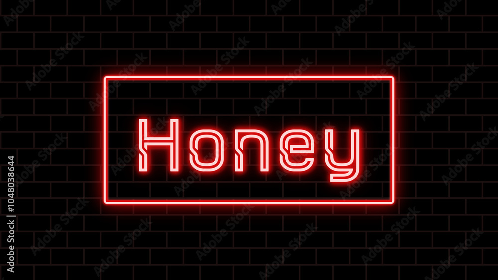 Honey のネオン文字 Honey のネオン文字