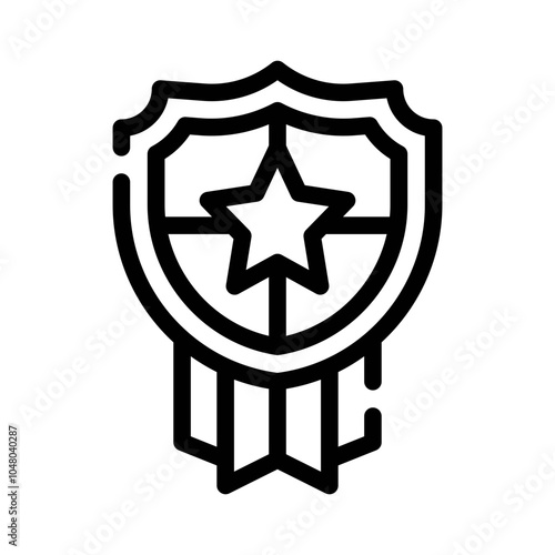 Badge Ribbon line icon