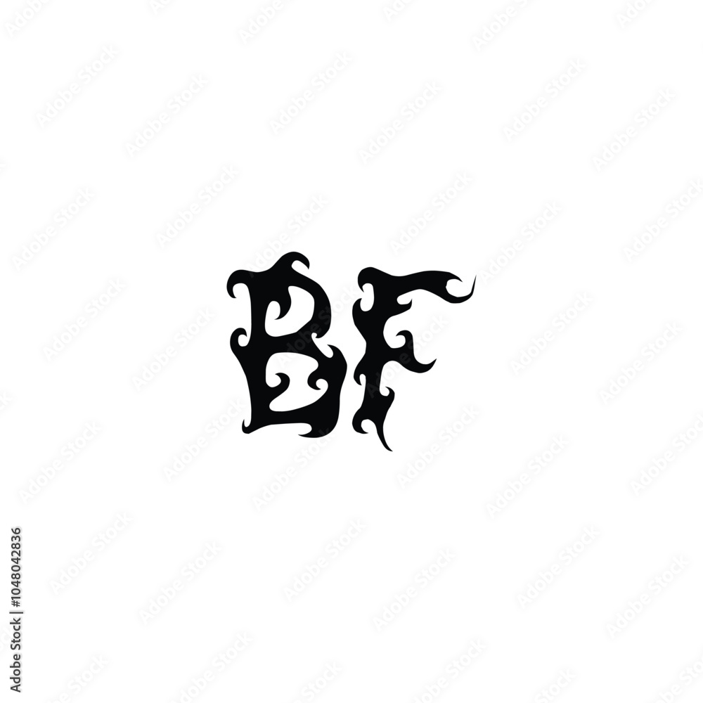 BF monogram logo design letter text name symbol monochrome logotype alphabet character simple logo BF monogram logo design letter text name symbol monochrome logotype alphabet character simple logo