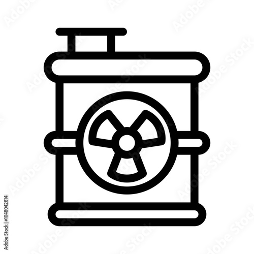 Radioactive Barrel line icon