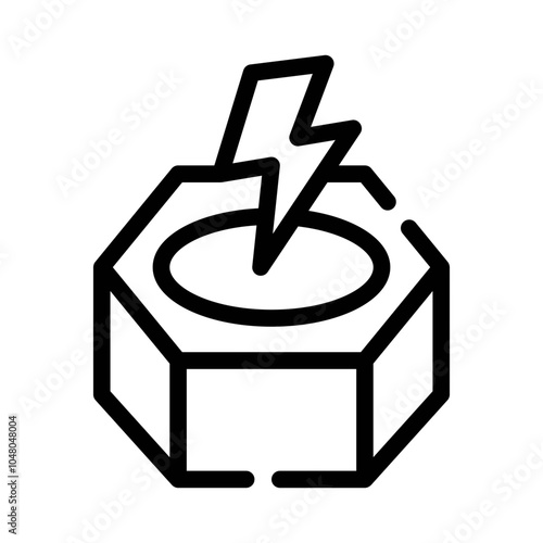 Bolt line icon