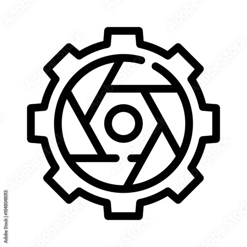 Gear line icon