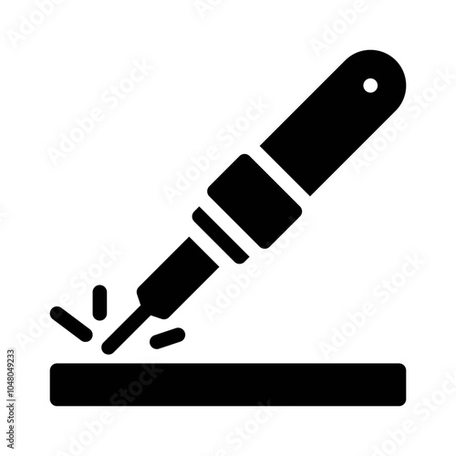 Soldering Iron glyph icon