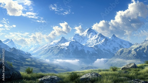 Scenic Mountain View Under Open Sky