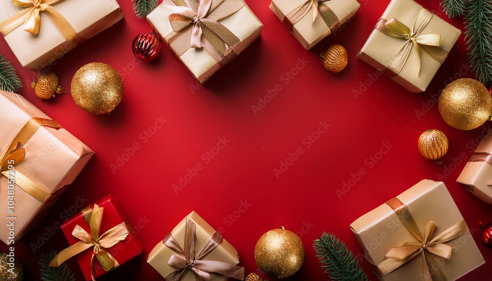 christmas new year background with gift elements christmas new year background with gift elements