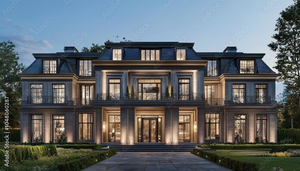 New upscale development features an expansive luxury residence. New upscale development features an expansive luxury residence.