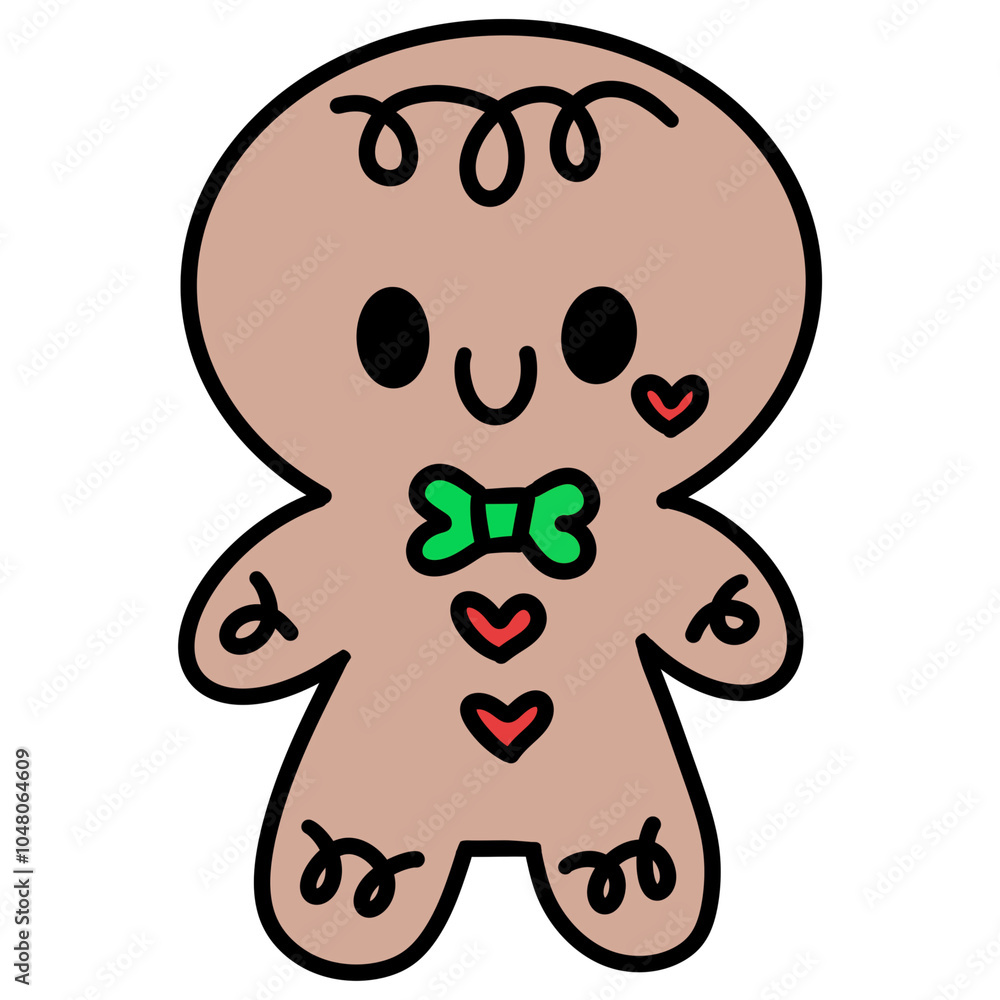 Christmas cute gingerbread man Christmas cute gingerbread man