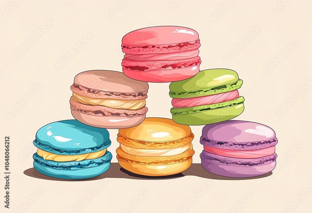 Fototapeta premium macaroons