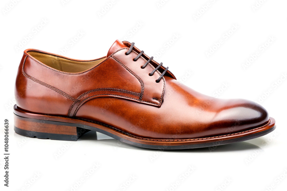 Leather shoe, isolated on white background Leather shoe, isolated on white background