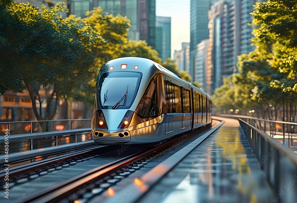 Obraz premium light rail