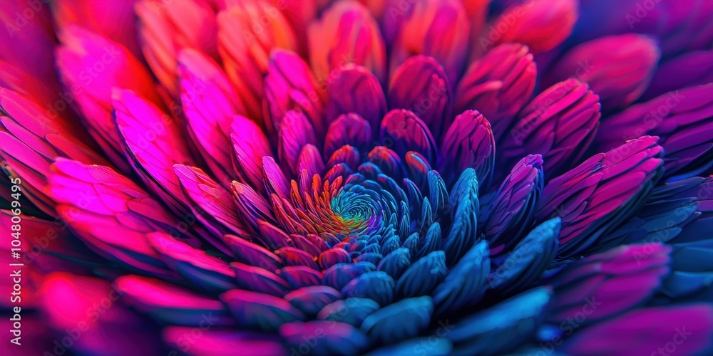 A vibrant, swirling pattern of pink and blue petals forms a mesmerizing floral abstract, showcasing natural beauty and detail in an artistic way. A vibrant, swirling pattern of pink and blue petals forms a mesmerizing floral abstract, showcasing natural beauty and detail in an artistic way.