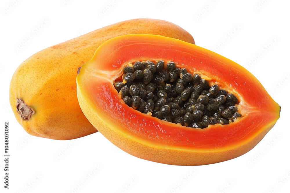Pile of Papaya, isolated on transparent background Pile of Papaya, isolated on transparent background