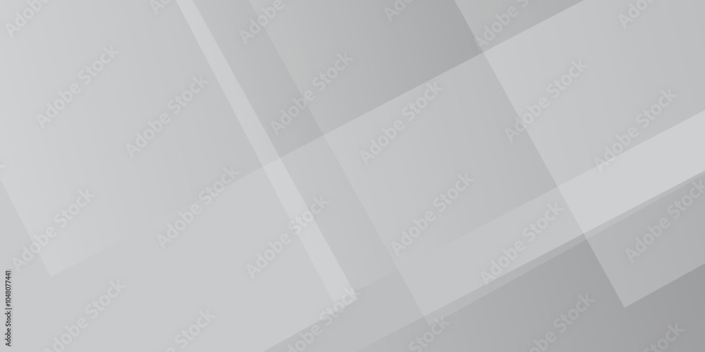 Obraz premium Vector white curve square lines triangle technology backdrop texture background. white light grey background. Space design concept. Decorative used web layout or poster, banner.