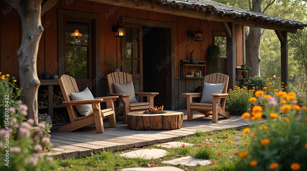 Fototapeta premium 아늑한 뜰