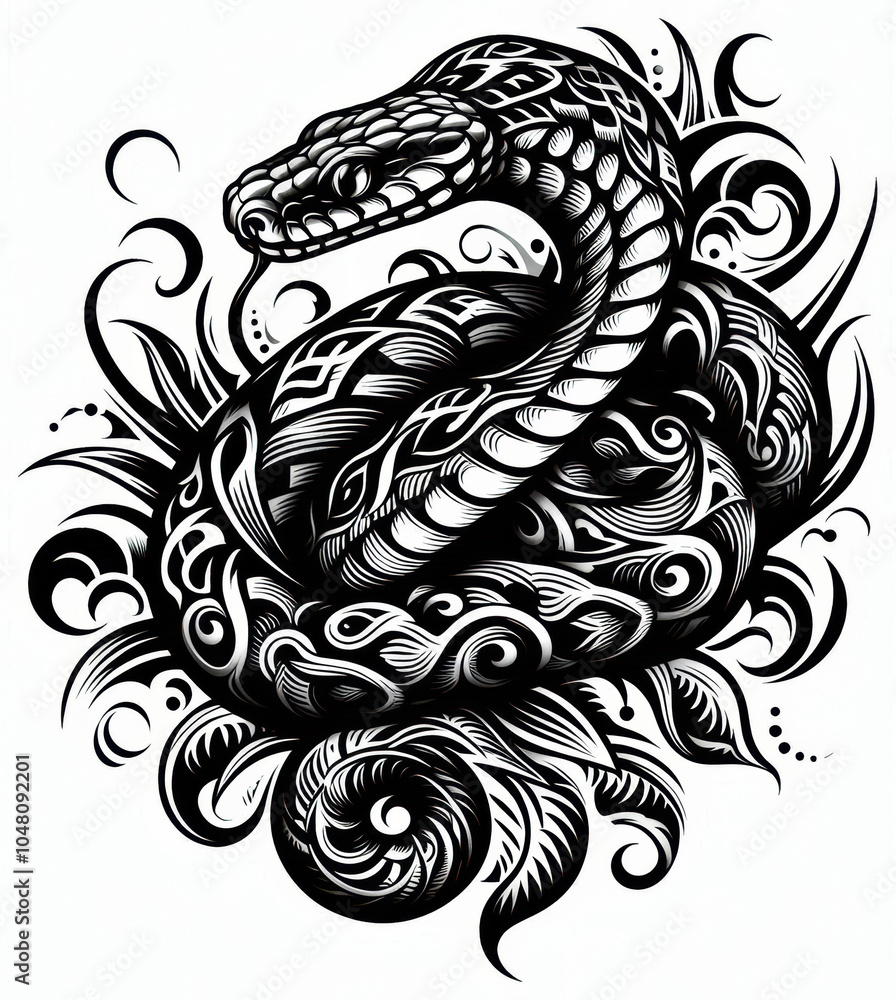 TRIBAL TATOO トライバル タトゥ 刺青 蛇 TRIBAL TATOO トライバル タトゥ 刺青 蛇