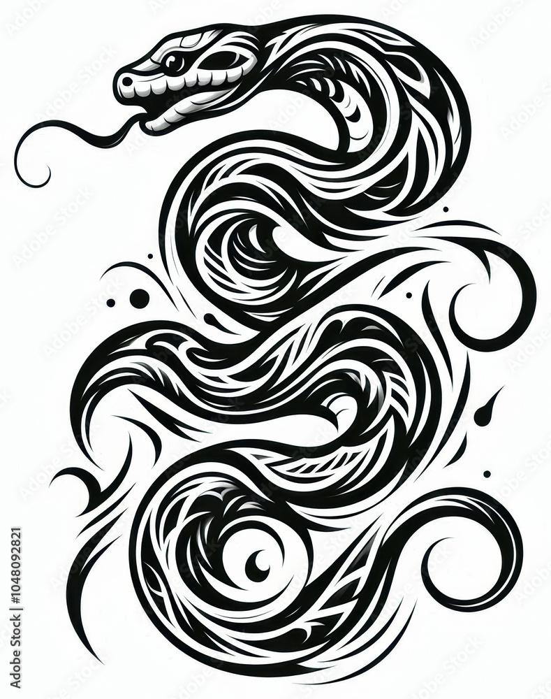 TRIBAL TATOO トライバル タトゥ 刺青 蛇 TRIBAL TATOO トライバル タトゥ 刺青 蛇