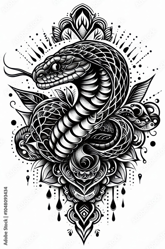 TRIBAL TATOO トライバル タトゥ 刺青 蛇 TRIBAL TATOO トライバル タトゥ 刺青 蛇
