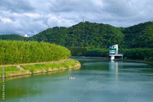 Kayakers on Taehwa River Near Taehwagang Observatory