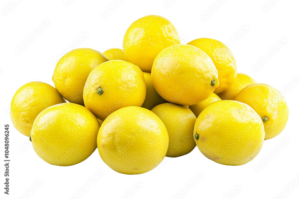 Pile of Lemon, isolated on transparent background Pile of Lemon, isolated on transparent background