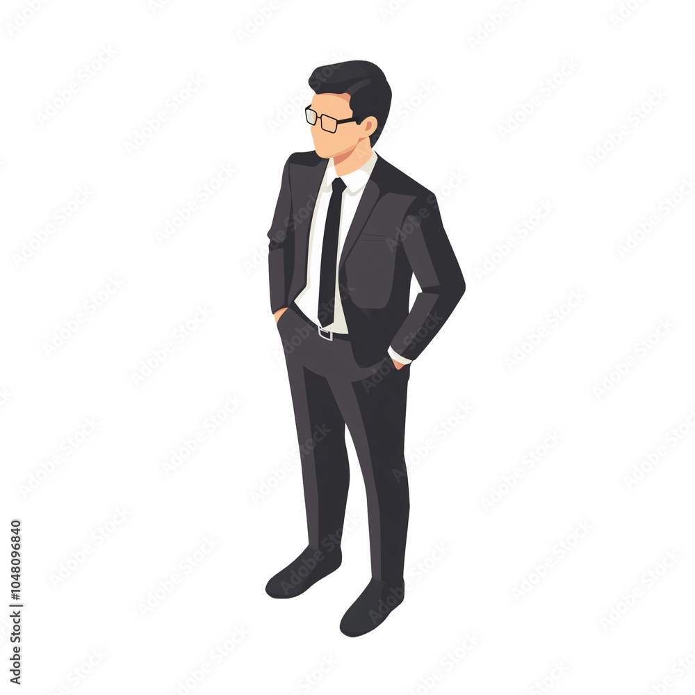 Simple icons for businessmen Simple icons for businessmen