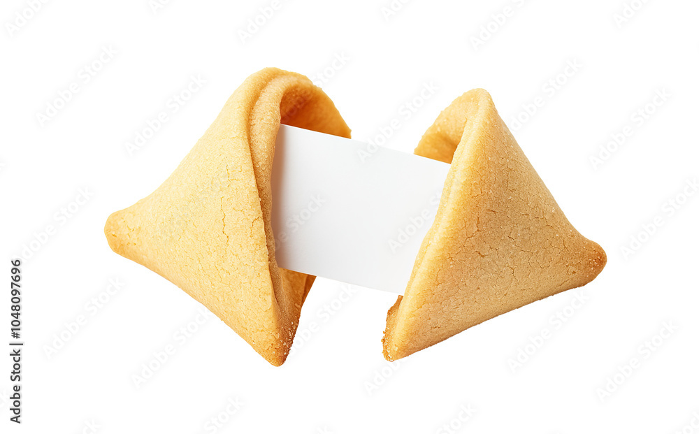 A chinese fortune cookie with a blank message A chinese fortune cookie with a blank message