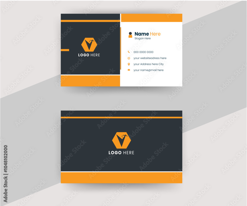 Business card design template, Clean professional vector business card template. Business card design template, Clean professional vector business card template.