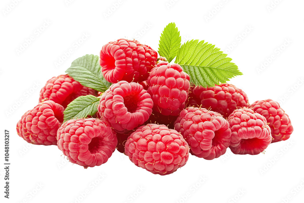 Pile of Raspberry, isolated on transparent background Pile of Raspberry, isolated on transparent background