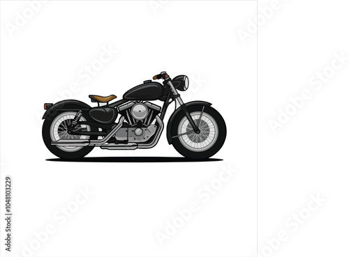 motorcycle on a white background