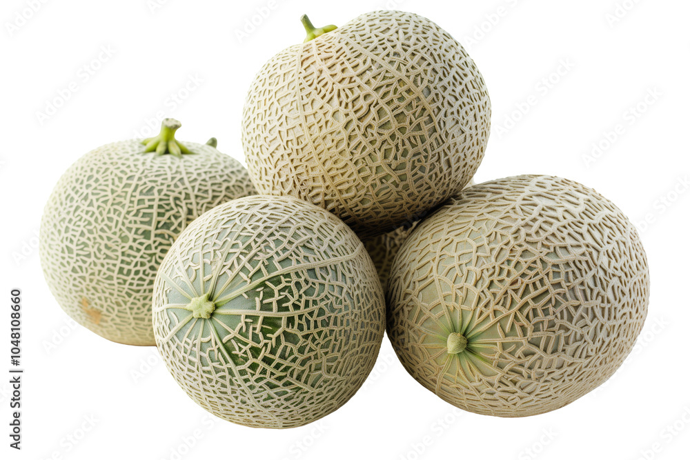 Pile of Cantaloupe, isolated on transparent background Pile of Cantaloupe, isolated on transparent background