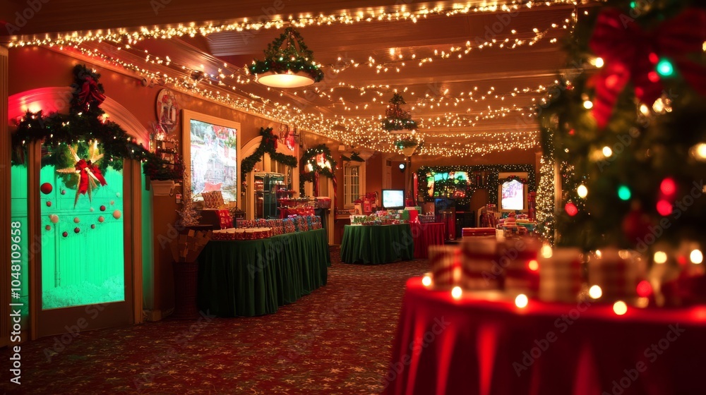 Festive Winter Carnival Christmas Party Setup Festive Winter Carnival Christmas Party Setup
