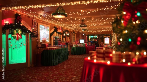 Festive Winter Carnival Christmas Party Setup