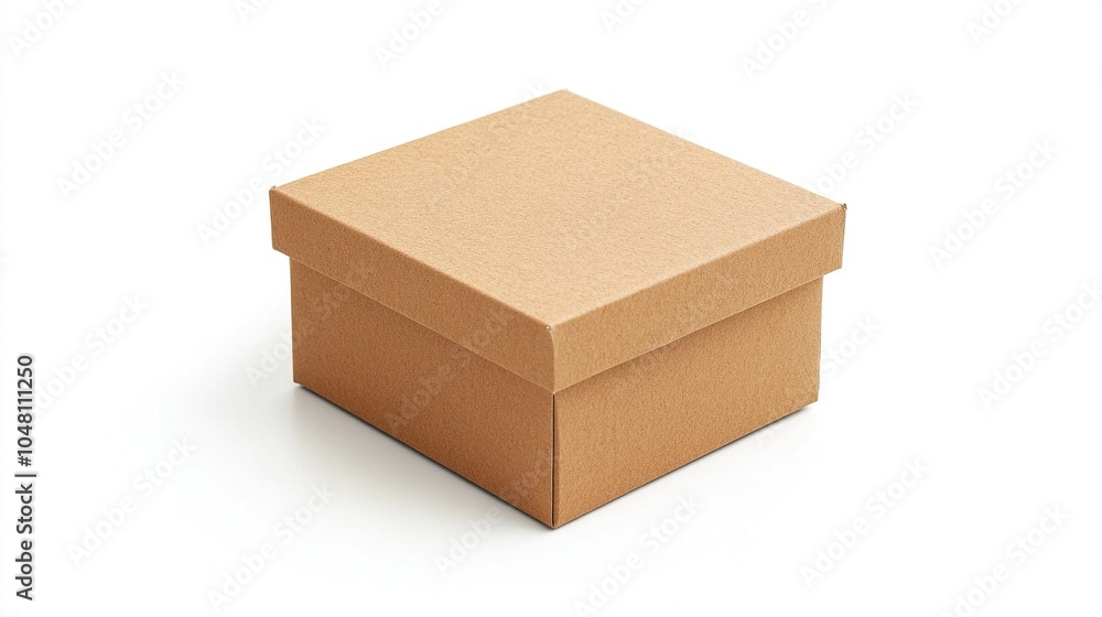 Cardboard box isolated on white background. The brown parcel cardboard box Cardboard box isolated on white background. The brown parcel cardboard box