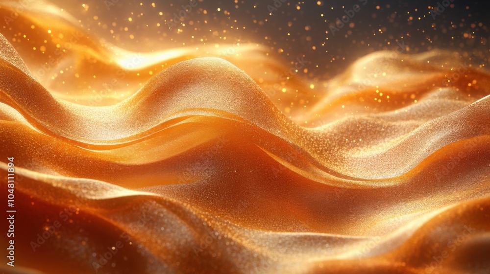 Fototapeta premium Rich Golden Textured Background with Ample Copy Space Ideal for Elegant Designs and Creative Projects
