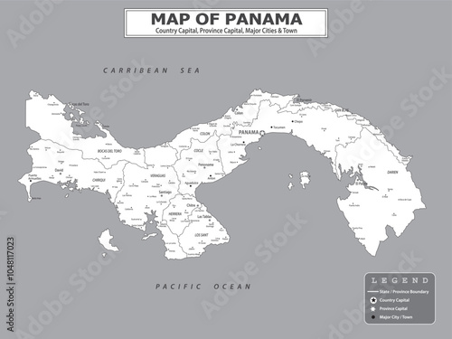 American Countries Geography Political map. Political map of country with capital, province or state capital, major cities and town.