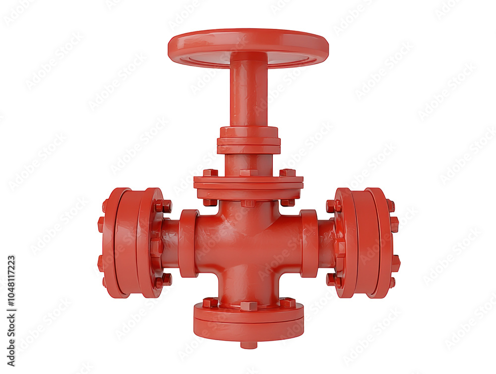 Red Valve for Flow Control System Red Valve for Flow Control System